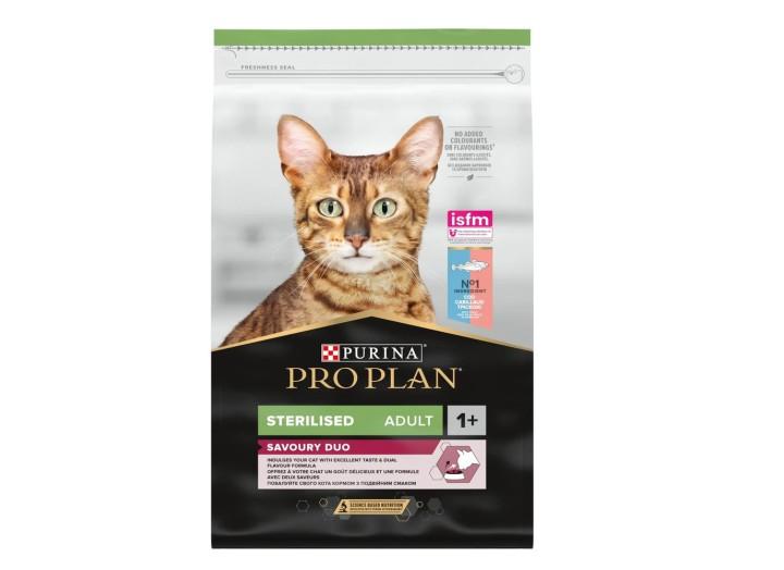 Purina Pro Plan Cat Sterilised Savoury Duo Сod & Тrout із тріскою для стерилізованих кішок 3 кг Purina Pro Plan Cat Sterilised Savoury Duo Сod & Тrout із тріскою для стерилізованих кішок 3 кг