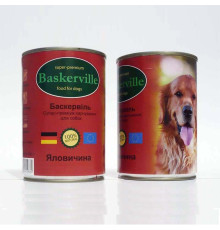 Вологий корм Baskerville Яловичина для собак 800 г