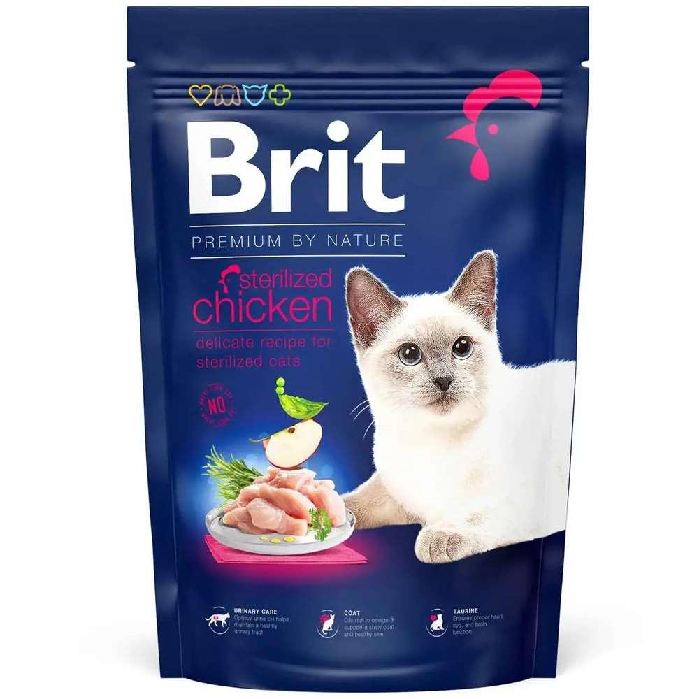 Brit Premium Sterilised Chicken для стерилізованих кішок з куркою 300 г