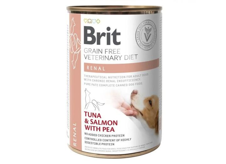 Brit VD Renal Cans для собак с лососем 400 г Brit VD Renal Cans для собак с лососем 400 г