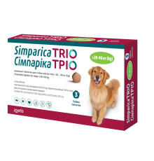 Сімпарика Тріо, для собак, від бліх та кліщів від 20,1-40 кг (1таб)