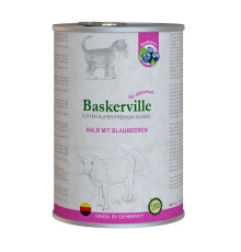Baskerville Super Premium Kalb Mit Brlaubeeren Телятина з чорницею для кошенят 400 г