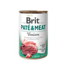 Влажный корм Brit Pate Meat Dog для собак паштет с олениной 400 г фото