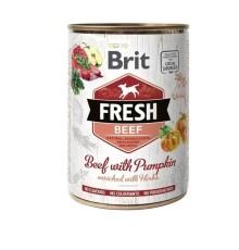 Влажный корм Brit Fresh Beef Pumpkin для собак с говядиной и тыквой 400 г фото