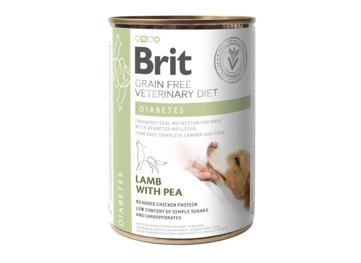 Brit VD Diabets Cans для собак при сахарном диабете, с ягненком и горохом 400 г Brit VD Diabets Cans для собак при сахарном диабете, с ягненком и горохом 400 г