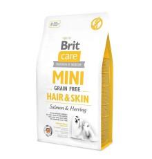 Brit Care Mini Grain Free Hair & Skin для собак з лососем 2 кг фото
