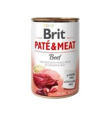 Влажный корм Brit Pate Meat Dog для собак паштет с говядиной 400 г фото