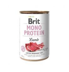 Влажный корм Brit Mono Protein Dog Lamb для собак с ягненком 400 г фото
