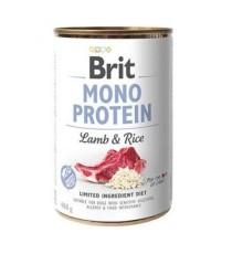 Влажный корм Brit Mono Protein Dog для собак с ягненком и рисом 400 г фото