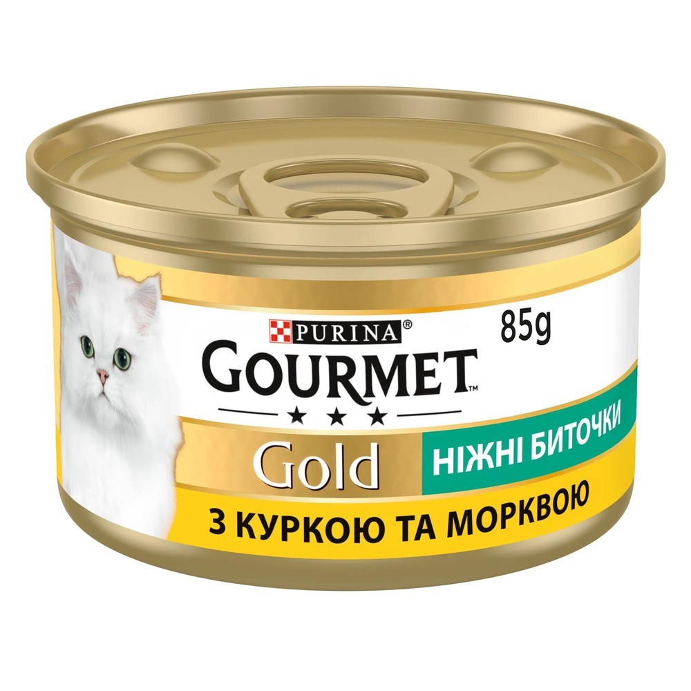 Gourmet Gold Ніжні биточки з куркою та морквою 24x85 г