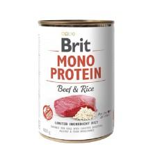 Влажный корм Brit Mono Protein Dog для собак с говядиной и рисом 400 г фото