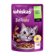 Whiskas Tasty Mix пауч для кошек с ягненком, курицей и морковкой в соусе 28*85 г фото