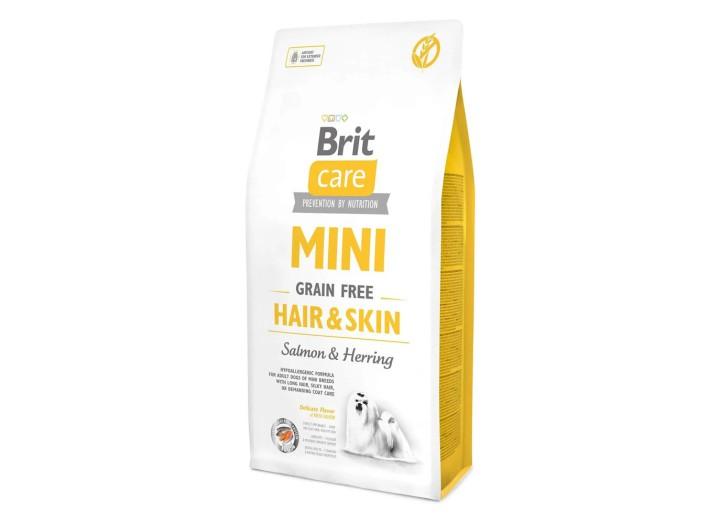 Brit Care Mini GF Hair & Skin для собак с лососем и сельдью 7 кг Brit Care Mini GF Hair & Skin для собак с лососем и сельдью 7 кг