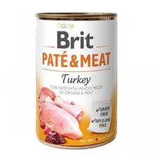 Влажный корм Brit Pate Meat Dog для собак паштет с индейкой 400 г фото