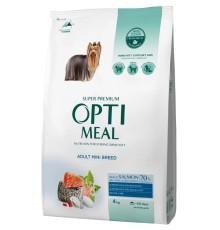 Optimeal Mini Adult Salmon для собак миниатюрных пород с лососем 4 кг фото