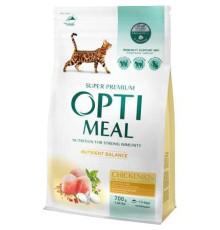 Optimeal Cat Chicken для кошек с мясом курицы 700 г фото