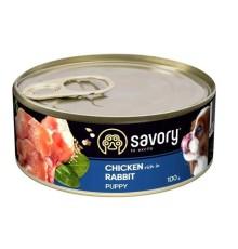 Savory Dog All breeds Puppy Chicken для щенков с курицей 100 г фото