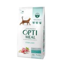 Optimeal Cat Sterilised Turkey для стерилизованных кошек с индейкой 1.5 кг фото