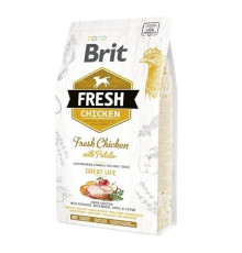 Brit Fresh Chicken Potato Adult для собак всех пород с курицей и картофелем 2.5 кг