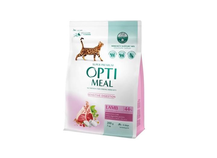 Optimeal Lamb Sensitive для кішок з чутливим травленням, з ягням 200 г Optimeal Lamb Sensitive для кішок з чутливим травленням, з ягням 200 г