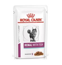 Royal Canin Renal Feline Fish Pouches для кошек с рыбой 12х85 г фото