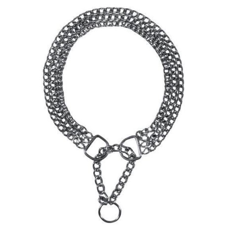Нашийник Trixie Semi-Choke Chain для собак трирядний хромований, 65 см (2269)