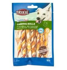Лакомство для собак Trixie DENTAfun Палочка для чистки зубов, барбекю курица, 12 см, 10 шт., 80 г (31376)