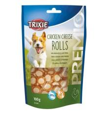 Лакомство для собак Trixie PREMIO Chicken Cheese Roll, 100 г (31589)