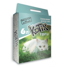 Наповнювач соєвий Kotix Тофу для котячого туалету класик 6 л/2.6 кг