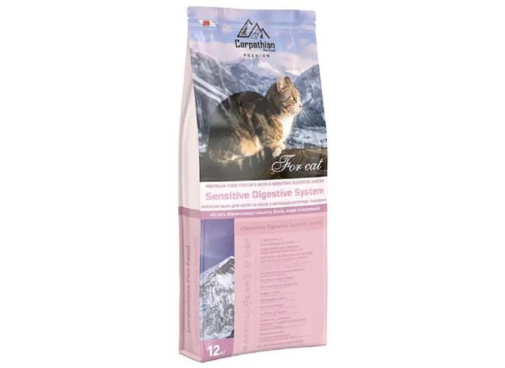 Carpathian Pet Food Sensitive Digestive System для кішок з чутливою системою травлення з куркою та окунем 12 кг Carpathian Pet Food Sensitive Digestive System для кішок з чутливою системою травлення з куркою та окунем 12 кг