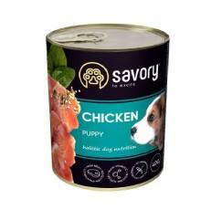Savory Dog All breeds Puppy Chicken для щенков с курицей 400 г фото