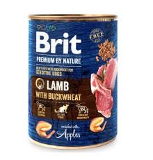 Brit Premium by Nature Lamb с ягненком и гречкой для собак 800 г фото