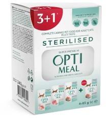 Optimeal Sterilised №6 ассорти для стерилизованных кошек набор (3+1) 340 г фото
