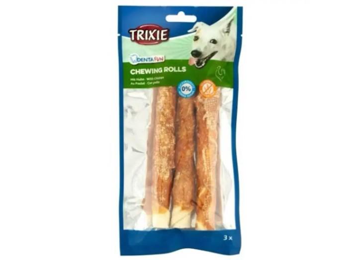 Лакомство для собак Trixie DENTAfun Палочка для чистки зубов, курица, 28 см, 3 шт., 250 г (31326) Лакомство для собак Trixie DENTAfun Палочка для чистки зубов, курица, 28 см, 3 шт., 250 г (31326)