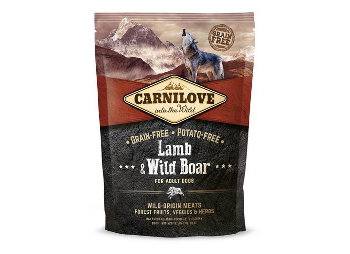 Carnilove Lamb Wild Boar для собак з ягнятком та кабаном 1.5 кг