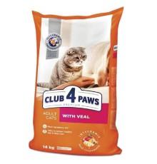 Клуб 4 Лапы Premium Veal для кошек с телятиной 14 кг фото