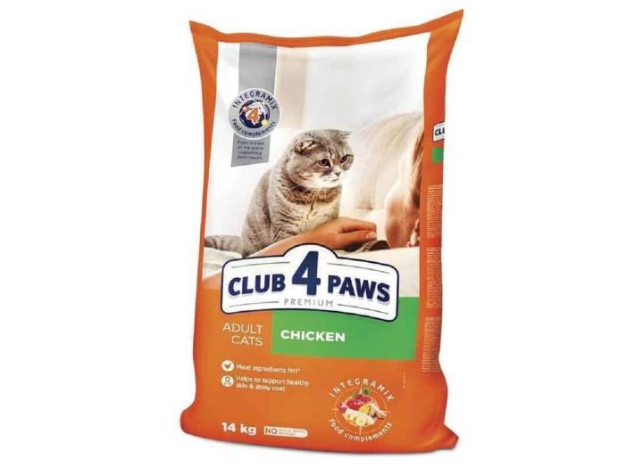 Клуб 4 Лапы Premium Chicken для кошек с курицей 14 кг Клуб 4 Лапы Premium Chicken для кошек с курицей 14 кг
