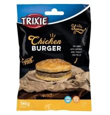 Лакомства для собак Trixie Chucekn Burger, Бургер с курицей, 9 см,140 г (31505)