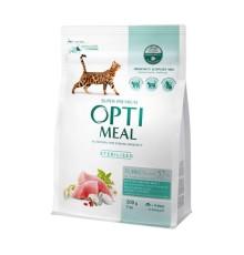 Optimeal Sterilised Turkey для стерилизованных кошек с индейкой 200 г фото