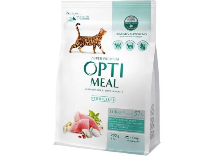 Optimeal Sterilised Turkey для стерилизованных кошек с индейкой 200 г Optimeal Sterilised Turkey для стерилизованных кошек с индейкой 200 г