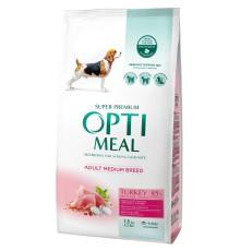 Optimeal Medium Dog для собак средних пород с индейкой 1.5 кг фото