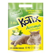 Наполнитель силикагелевый Kotix (Котикс) Green Apple для кошачьего туалета 3.8 л фото