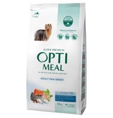 Optimeal Mini Adult Salmon для собак миниатюрных пород с лососем 1.5 кг фото