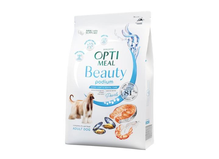 Optimeal Dog Beauty Podium для собак блестящая шерсть и уход за зубами из морепродуктов 10 кг Optimeal Dog Beauty Podium для собак блестящая шерсть и уход за зубами из морепродуктов 10 кг