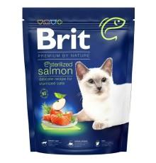 Brit Premium Sterilised Salmon для стерилизованных кошек с лососем 800 г фото