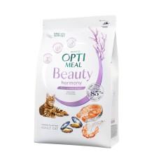 Optimeal Cat Beauty Harmony Calming мягкий успокаивающий эффект для кошек из морепродуктов 1.5 кг фото