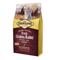 Carnilove Chicken Rabbit для кішок з куркою та кроликом 2 кг