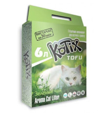 Наповнювач соєвий Kotix Тофу для котячого туалету зелений чай 6 л/2.6 кг