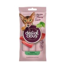 Ласощі Delickcious (Делішес) Creamy Snacks Tuna Aloe для кішок з тунцем та алоє 4шт.*15г фото