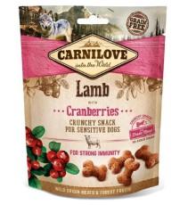 Ласощі для собак Carnilove Dog Crunchy Snack, ягня і журавлина, 200 г (100405/7250)